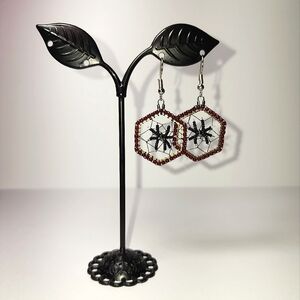 Spider Web Spider Earrings